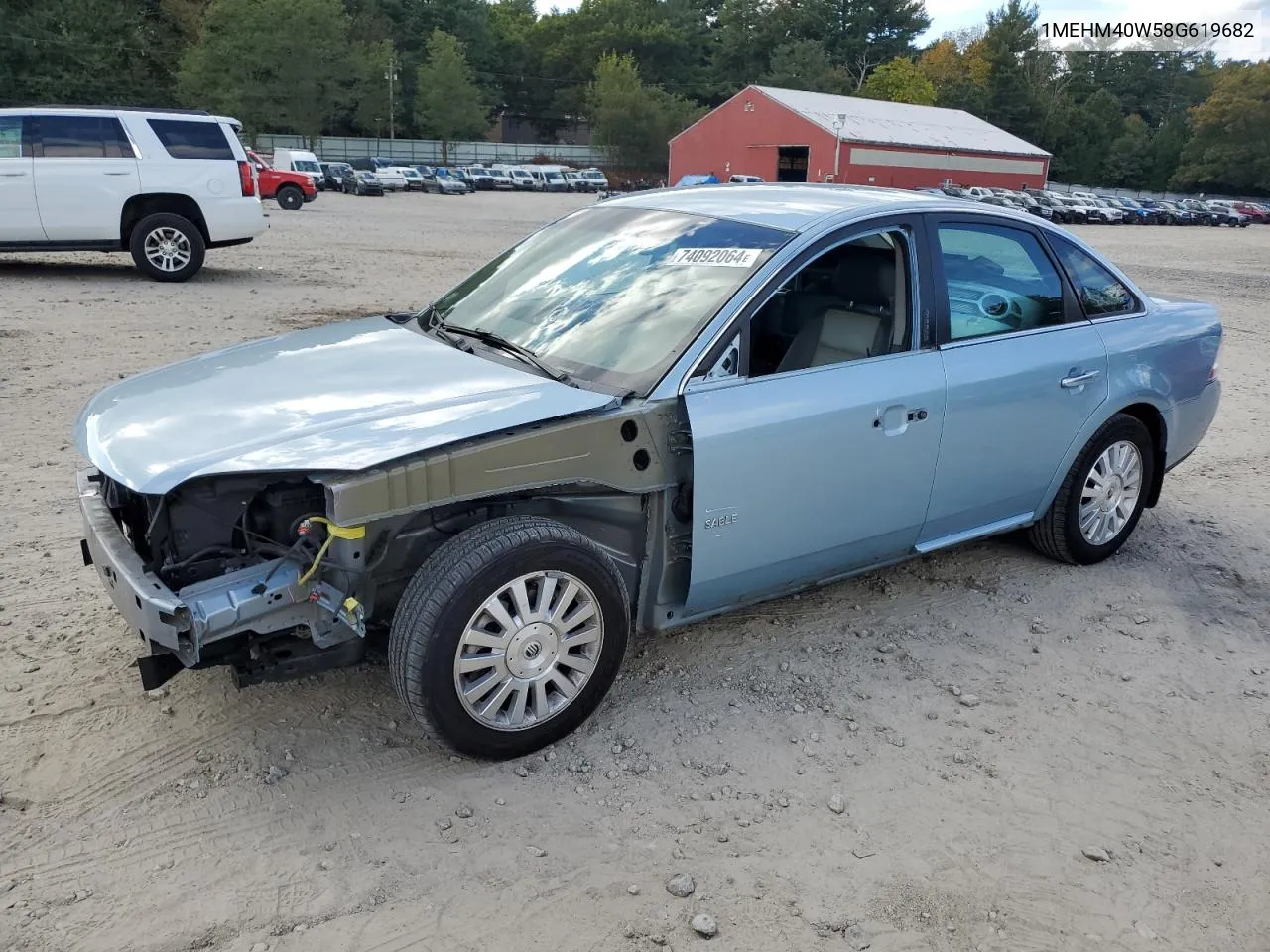 2008 Mercury Sable Luxury VIN: 1MEHM40W58G619682 Lot: 74092064