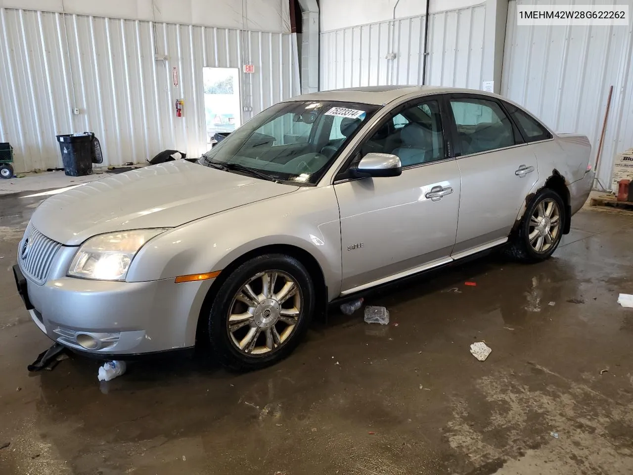 2008 Mercury Sable Premier VIN: 1MEHM42W28G622262 Lot: 75223314