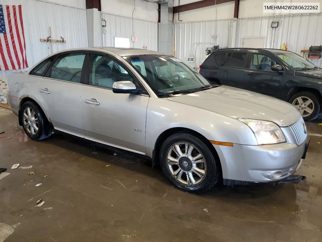 2008 Mercury Sable Premier VIN: 1MEHM42W28G622262 Lot: 75223314