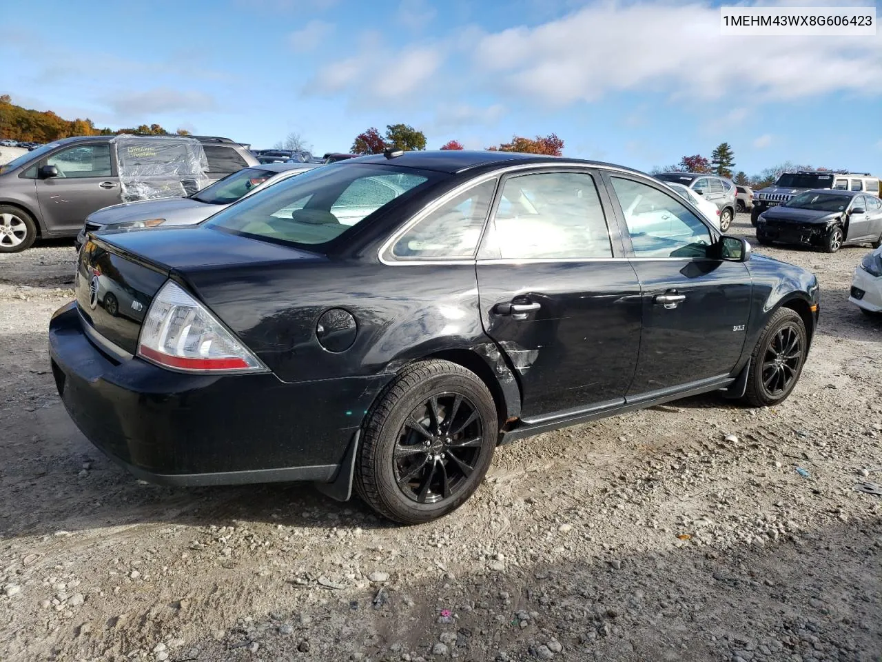 2008 Mercury Sable Premier VIN: 1MEHM43WX8G606423 Lot: 75840434