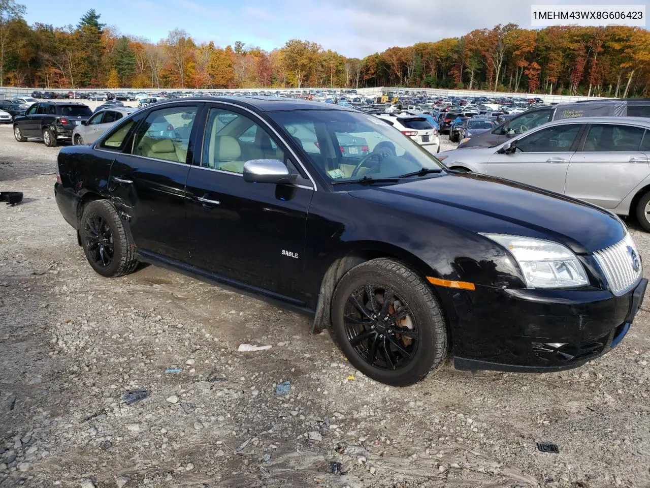 2008 Mercury Sable Premier VIN: 1MEHM43WX8G606423 Lot: 75840434