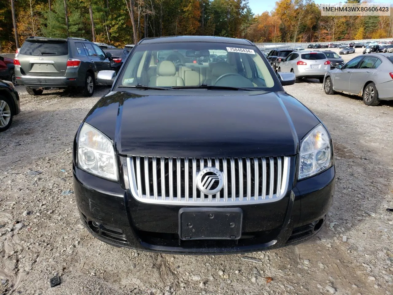 2008 Mercury Sable Premier VIN: 1MEHM43WX8G606423 Lot: 75840434