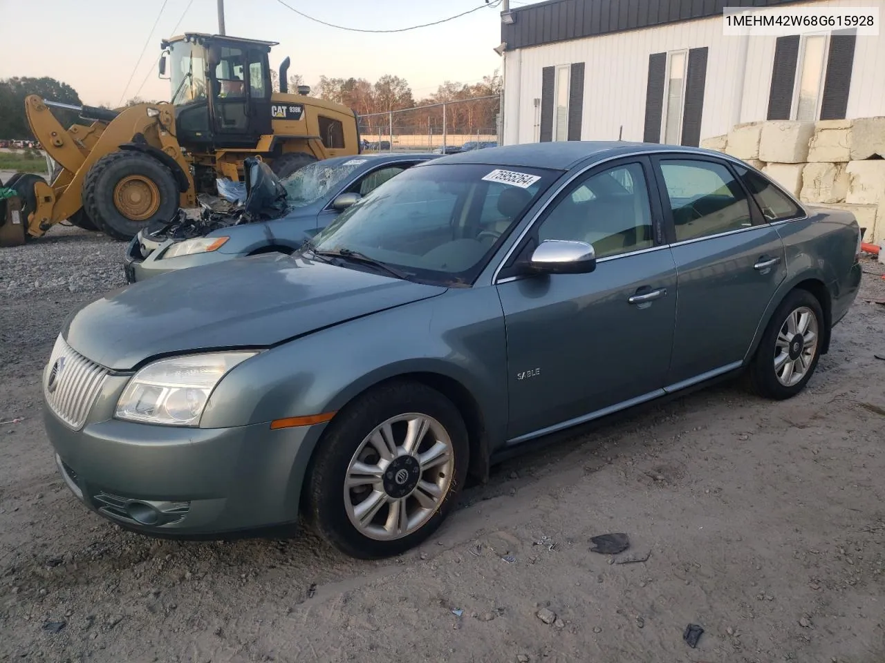 2008 Mercury Sable Premier VIN: 1MEHM42W68G615928 Lot: 75955264