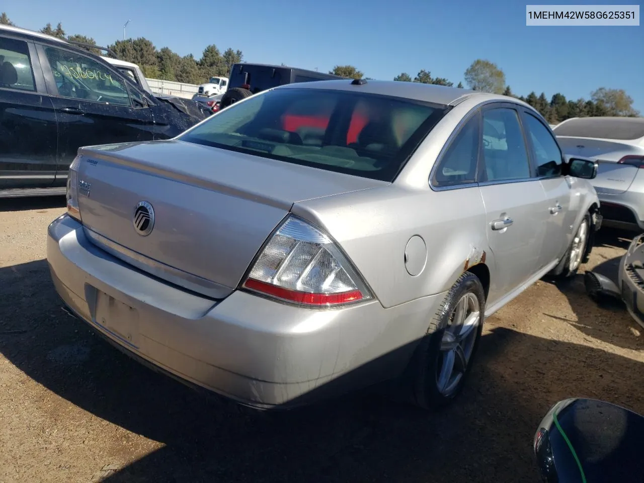 2008 Mercury Sable Premier VIN: 1MEHM42W58G625351 Lot: 76295124