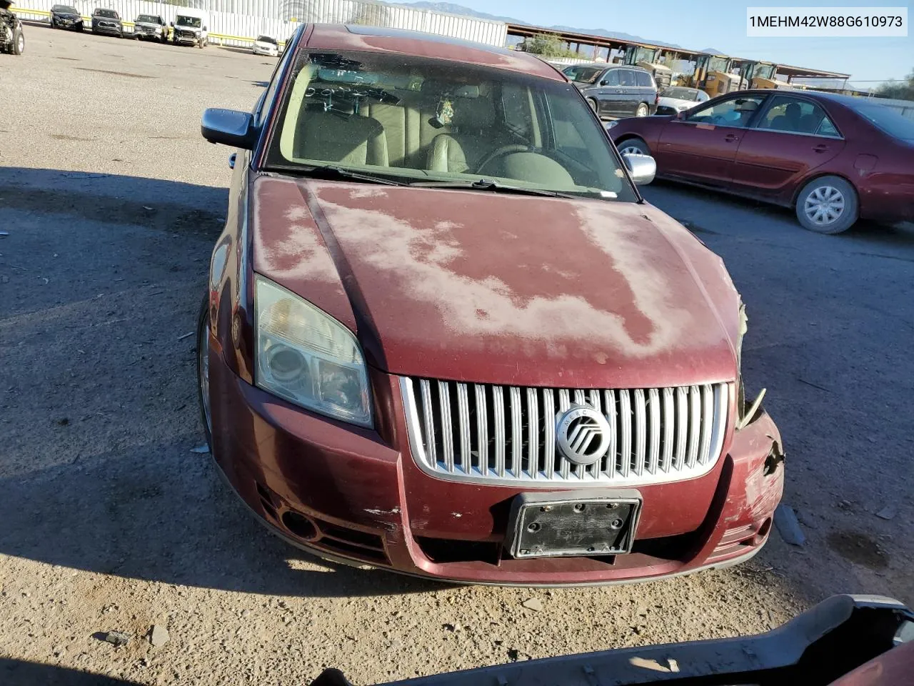 2008 Mercury Sable Premier VIN: 1MEHM42W88G610973 Lot: 76323214