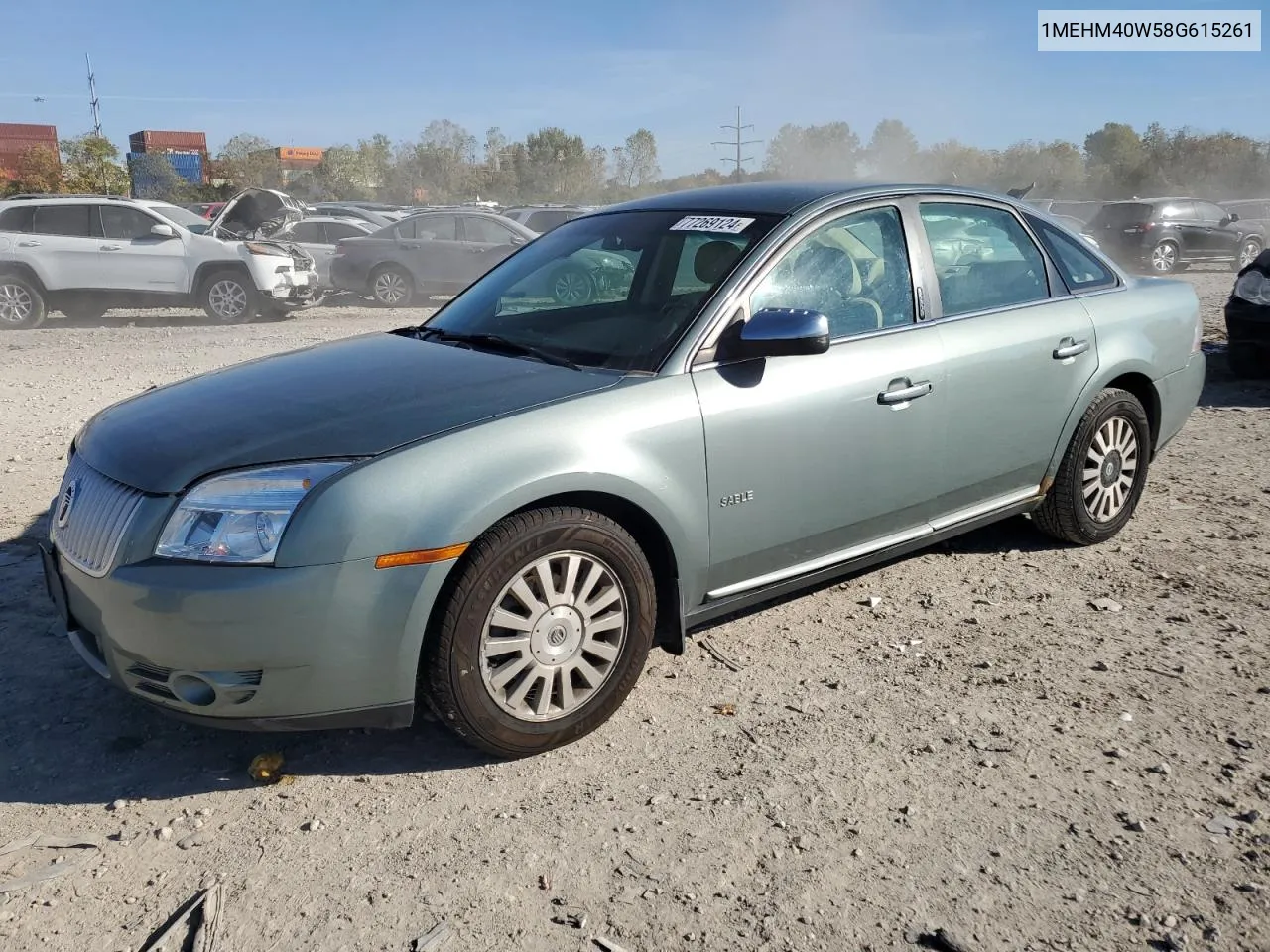 2008 Mercury Sable Luxury VIN: 1MEHM40W58G615261 Lot: 77269124