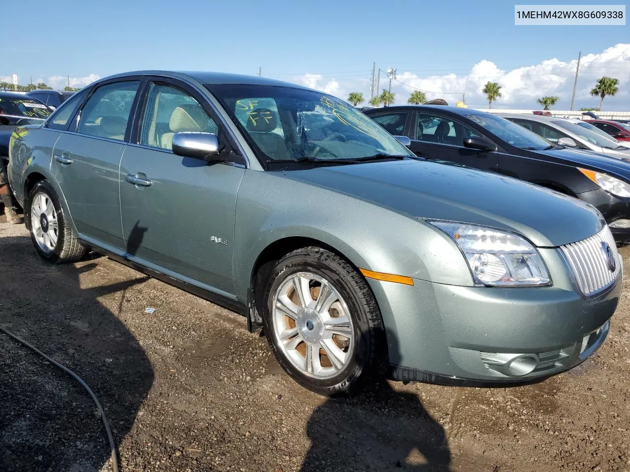 2008 Mercury Sable Premier VIN: 1MEHM42WX8G609338 Lot: 77380464