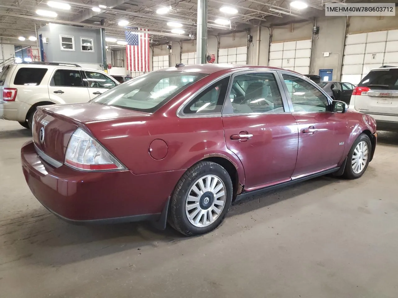 2008 Mercury Sable Luxury VIN: 1MEHM40W78G603712 Lot: 77981764