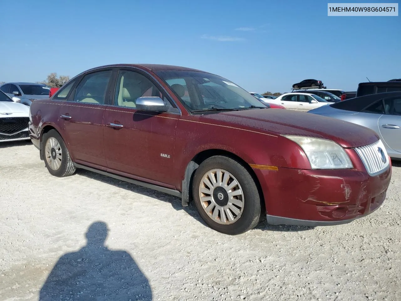 2008 Mercury Sable Luxury VIN: 1MEHM40W98G604571 Lot: 78325744