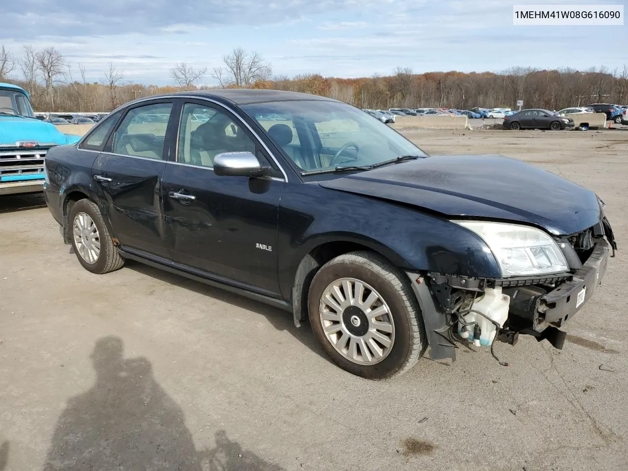 2008 Mercury Sable Luxury VIN: 1MEHM41W08G616090 Lot: 78463344