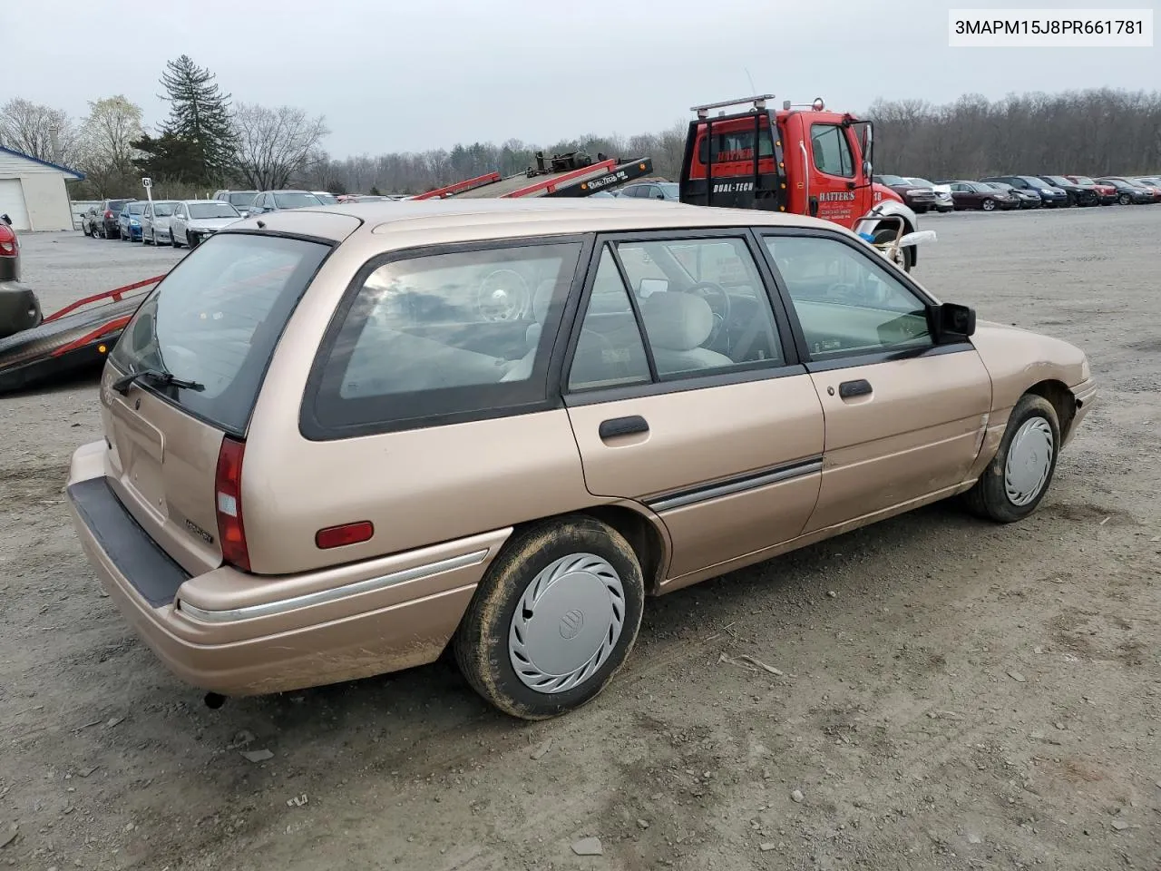 1993 Mercury Tracer VIN: 3MAPM15J8PR661781 Lot: 61399064