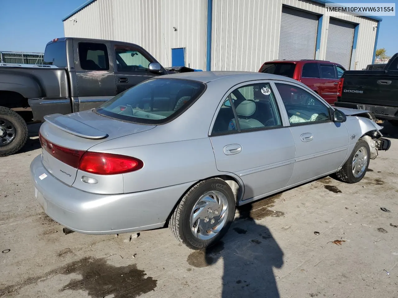 1998 Mercury Tracer Gs VIN: 1MEFM10PXWW631554 Lot: 74901413