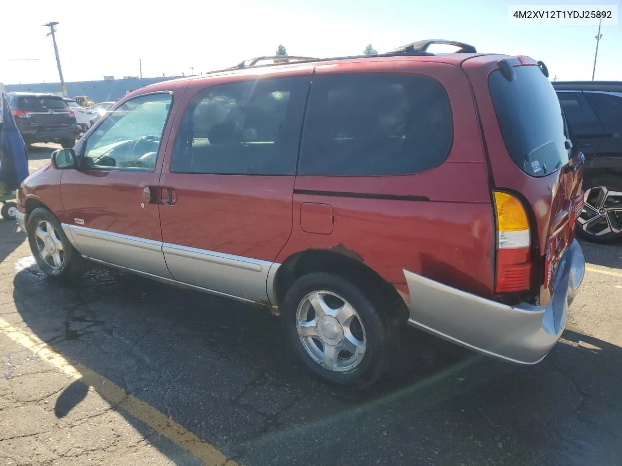 2000 Mercury Villager Sport VIN: 4M2XV12T1YDJ25892 Lot: 75762014