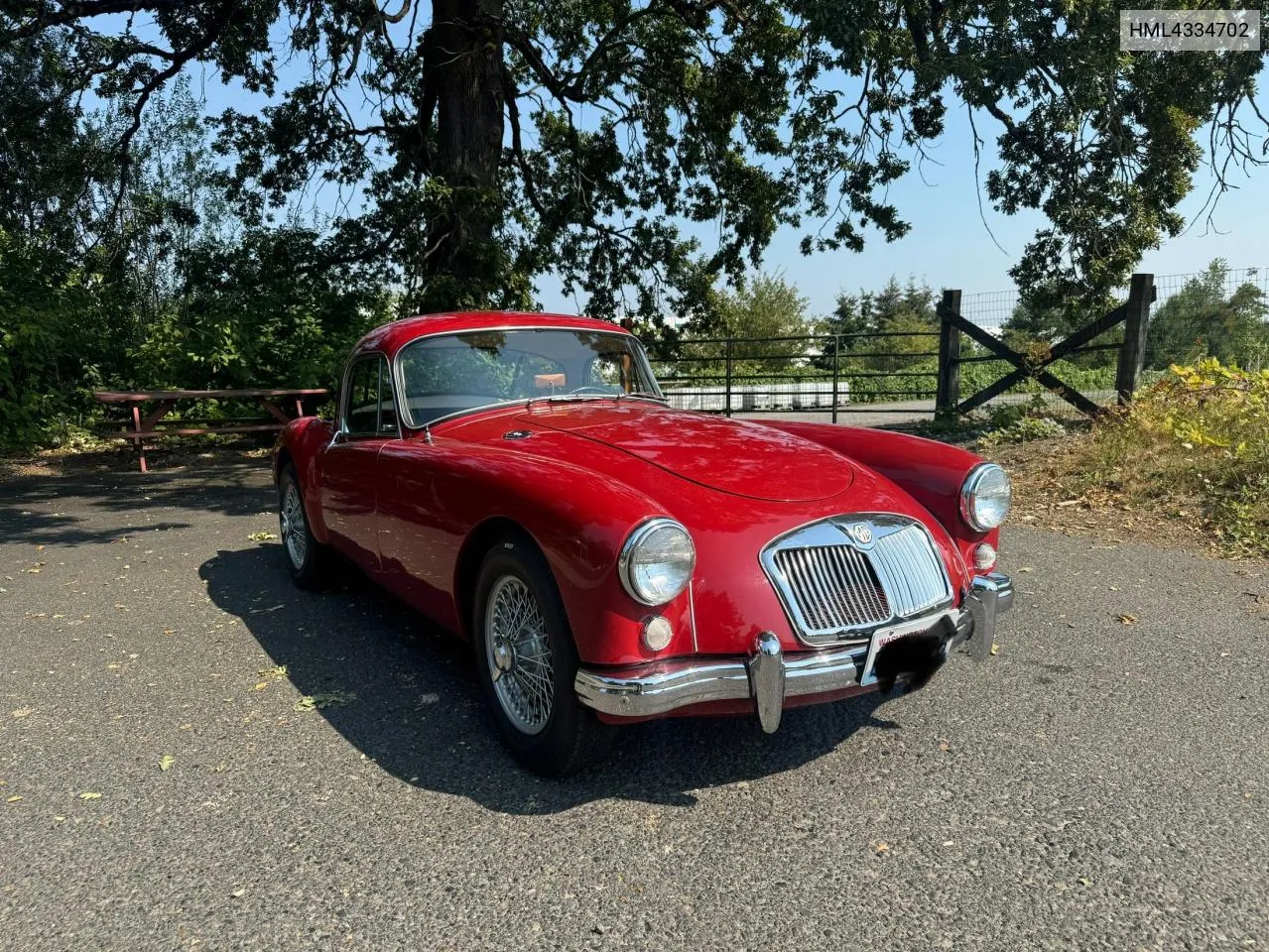 1958 Mg Mga C VIN: HML4334702 Lot: 75320974