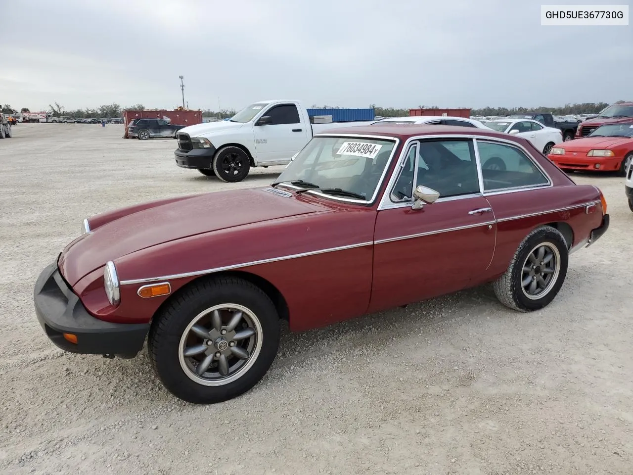 1974 Mg Mgbt VIN: GHD5UE367730G Lot: 76034984