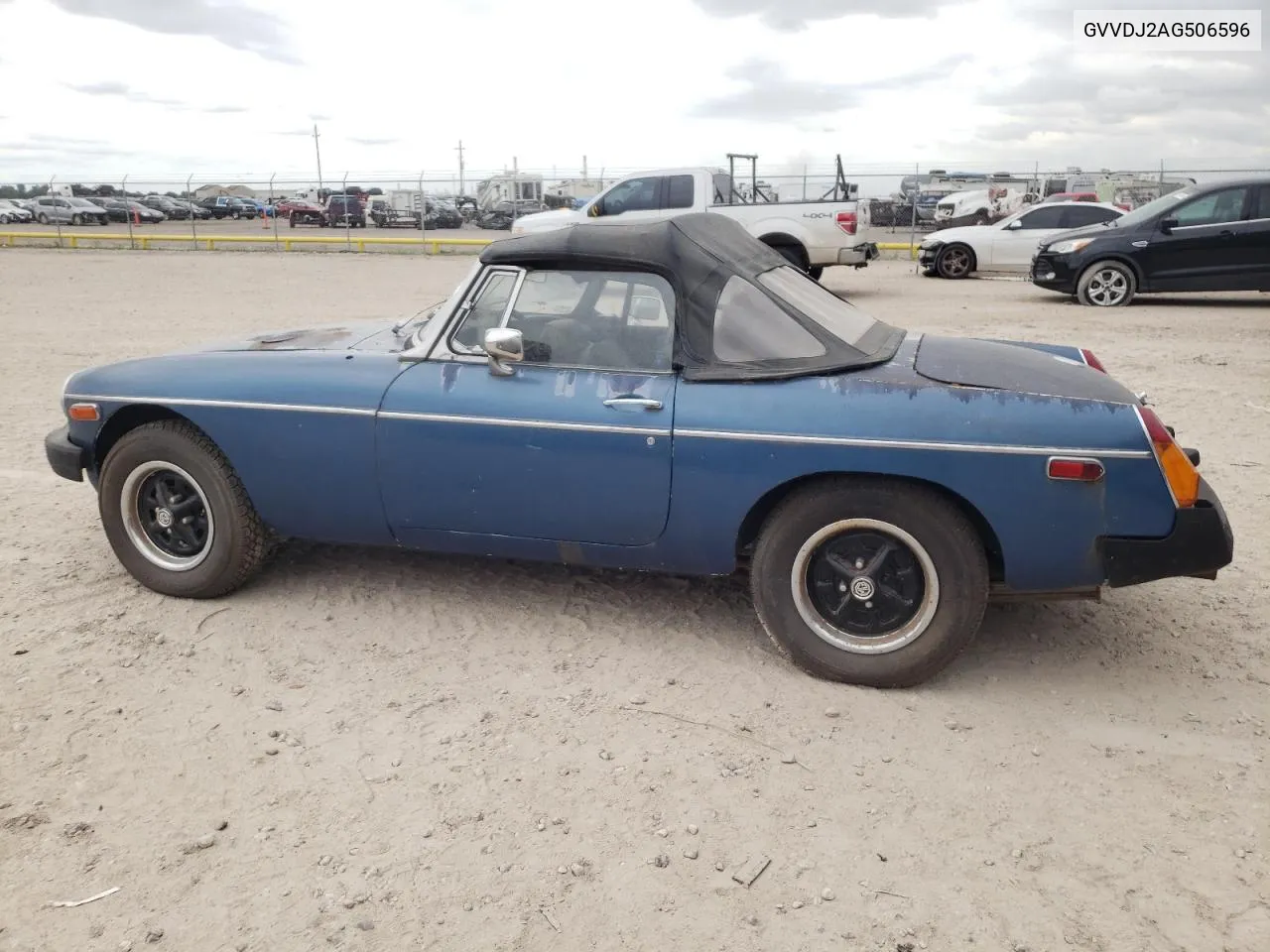 1980 Mg Convertibl VIN: GVVDJ2AG506596 Lot: 52046194