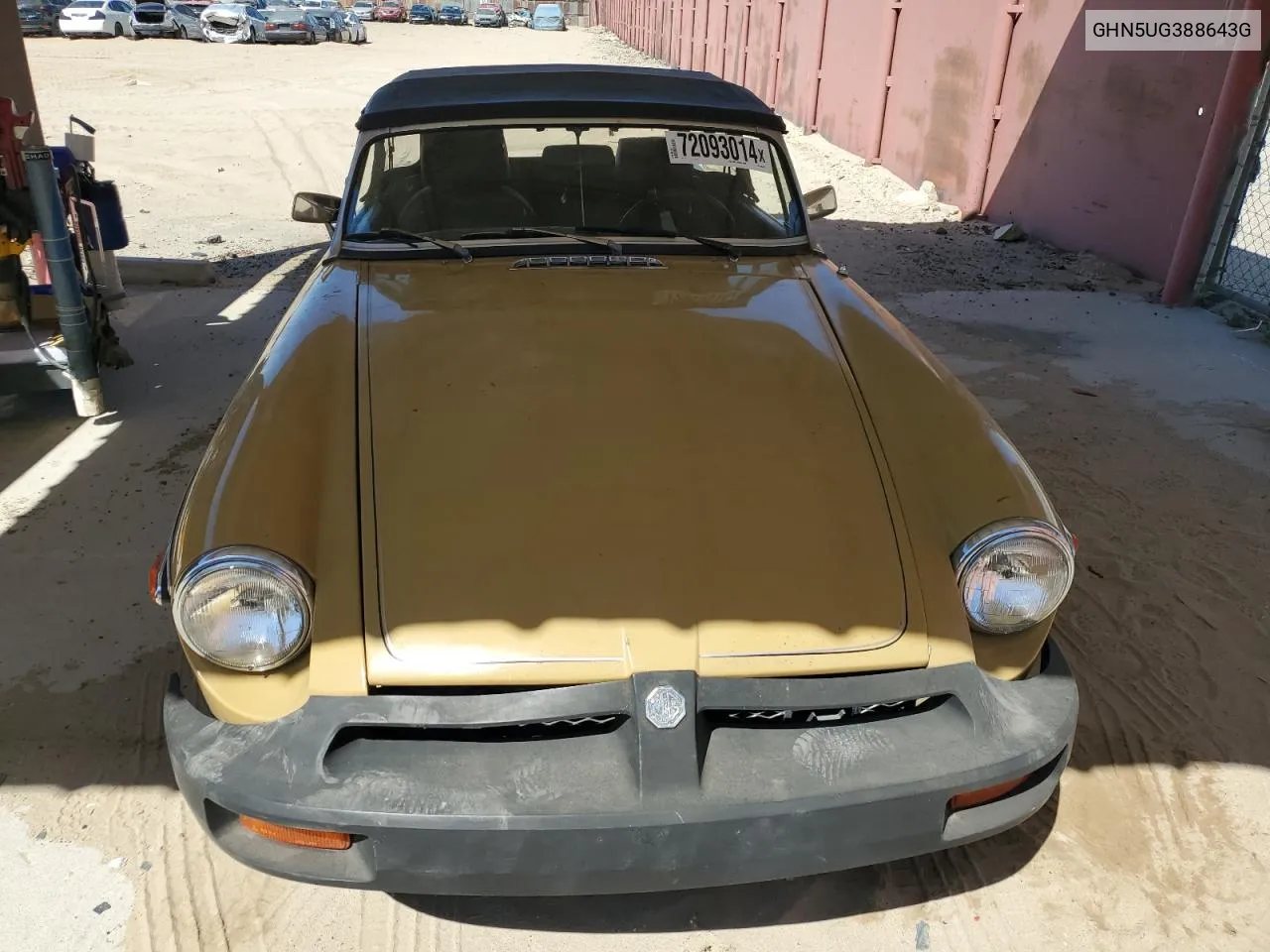 1976 Mg Mgb VIN: GHN5UG388643G Lot: 72093014