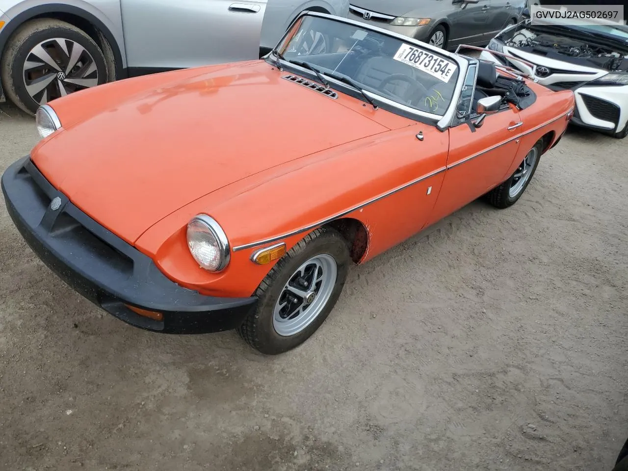 1980 Mg Mgb VIN: GVVDJ2AG502697 Lot: 76873154