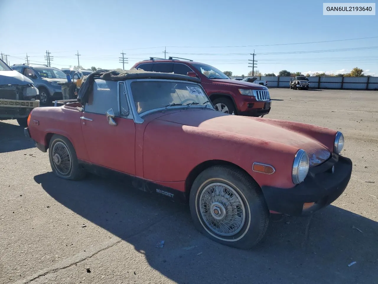 1979 Mg Midget VIN: GAN6UL2193640 Lot: 76447664