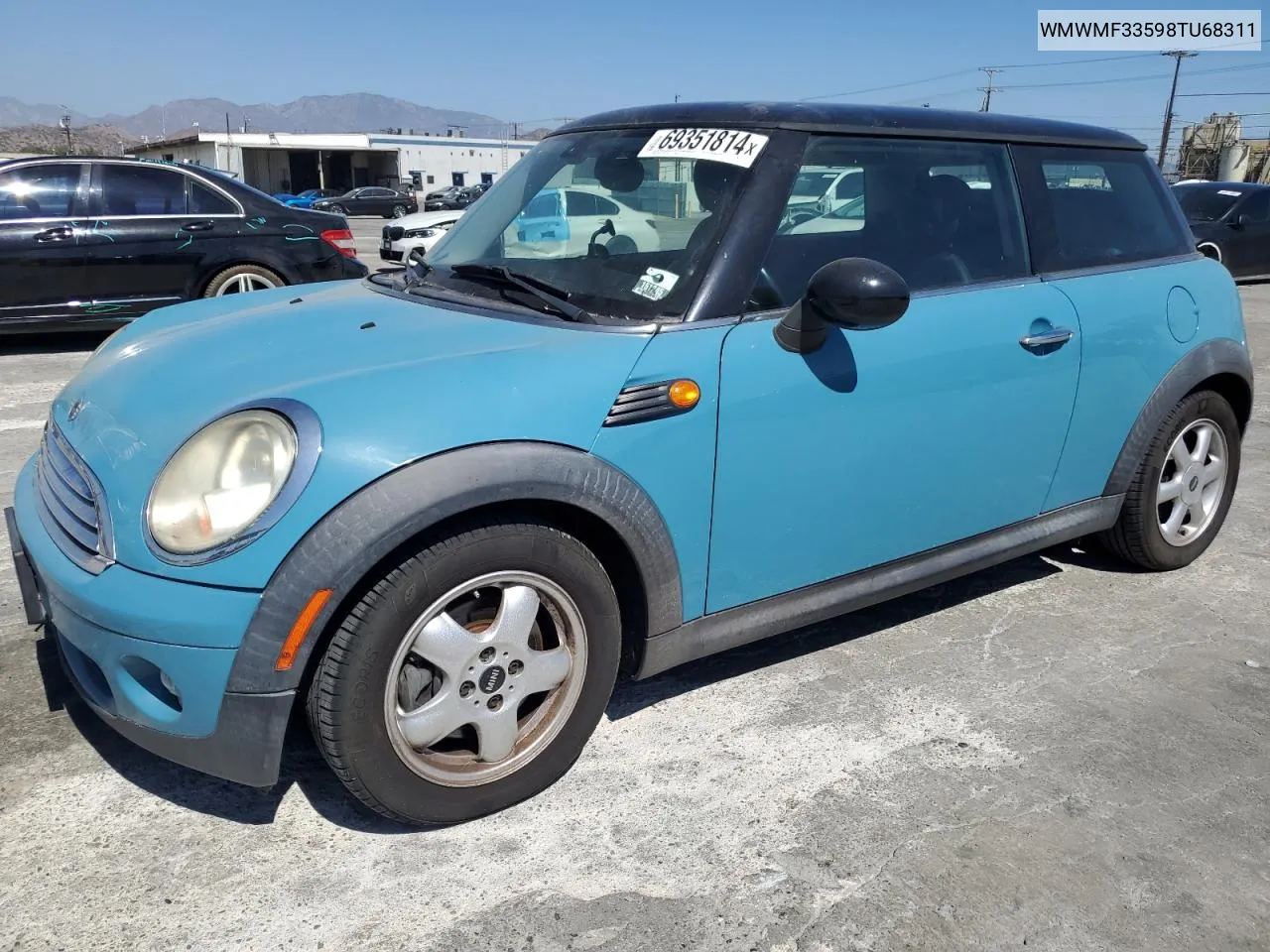 2008 Mini Cooper VIN: WMWMF33598TU68311 Lot: 69351814