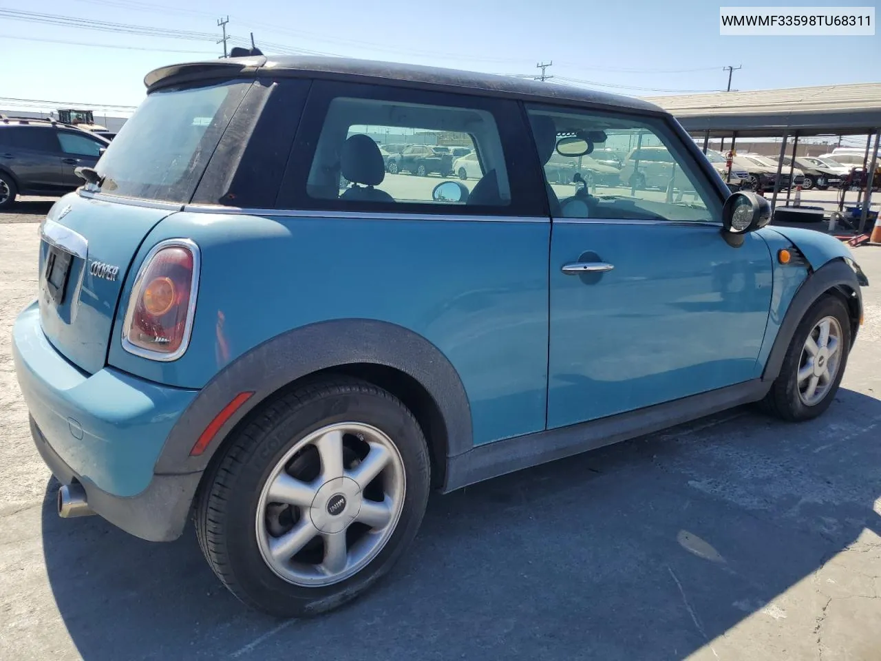 2008 Mini Cooper VIN: WMWMF33598TU68311 Lot: 69351814