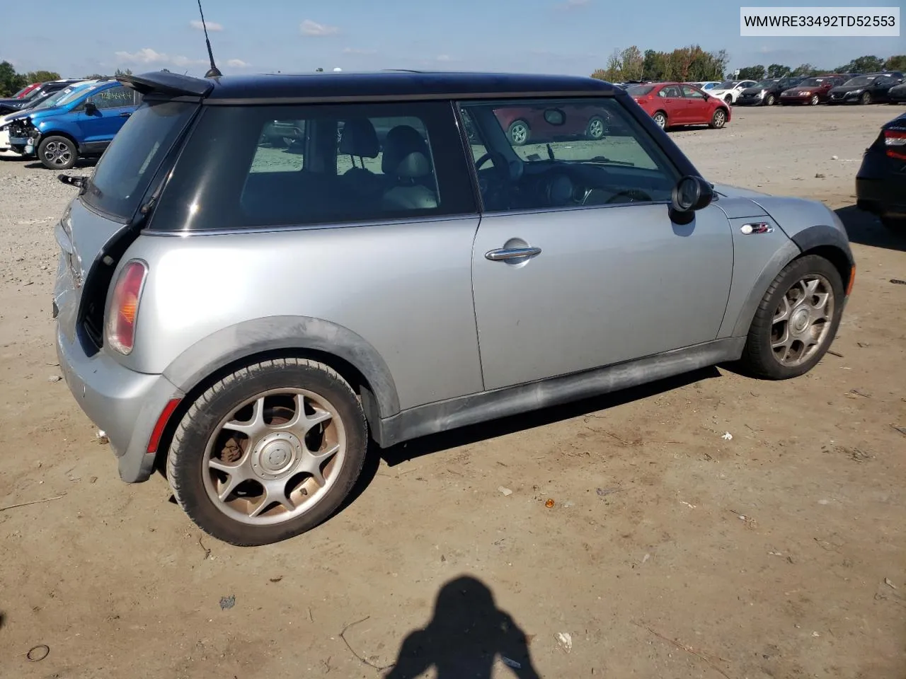 2002 Mini Cooper S VIN: WMWRE33492TD52553 Lot: 74763024