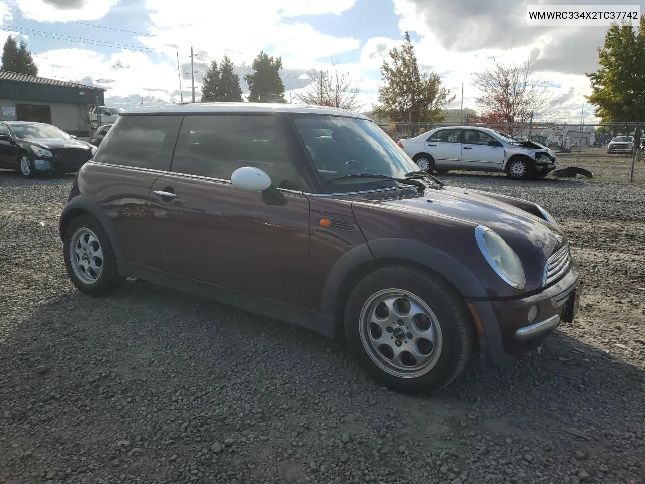 2002 Mini Cooper VIN: WMWRC334X2TC37742 Lot: 75318874