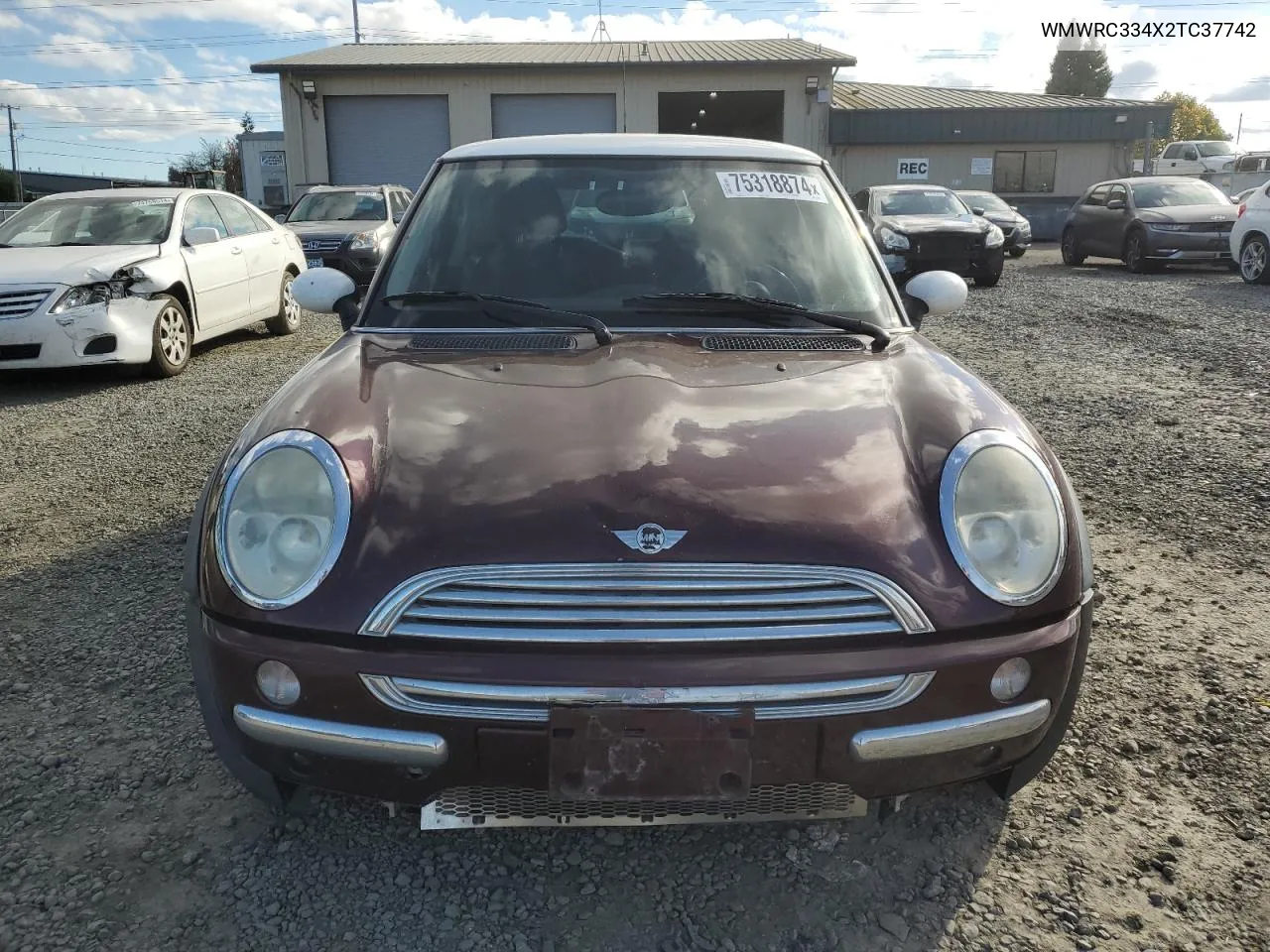 2002 Mini Cooper VIN: WMWRC334X2TC37742 Lot: 75318874