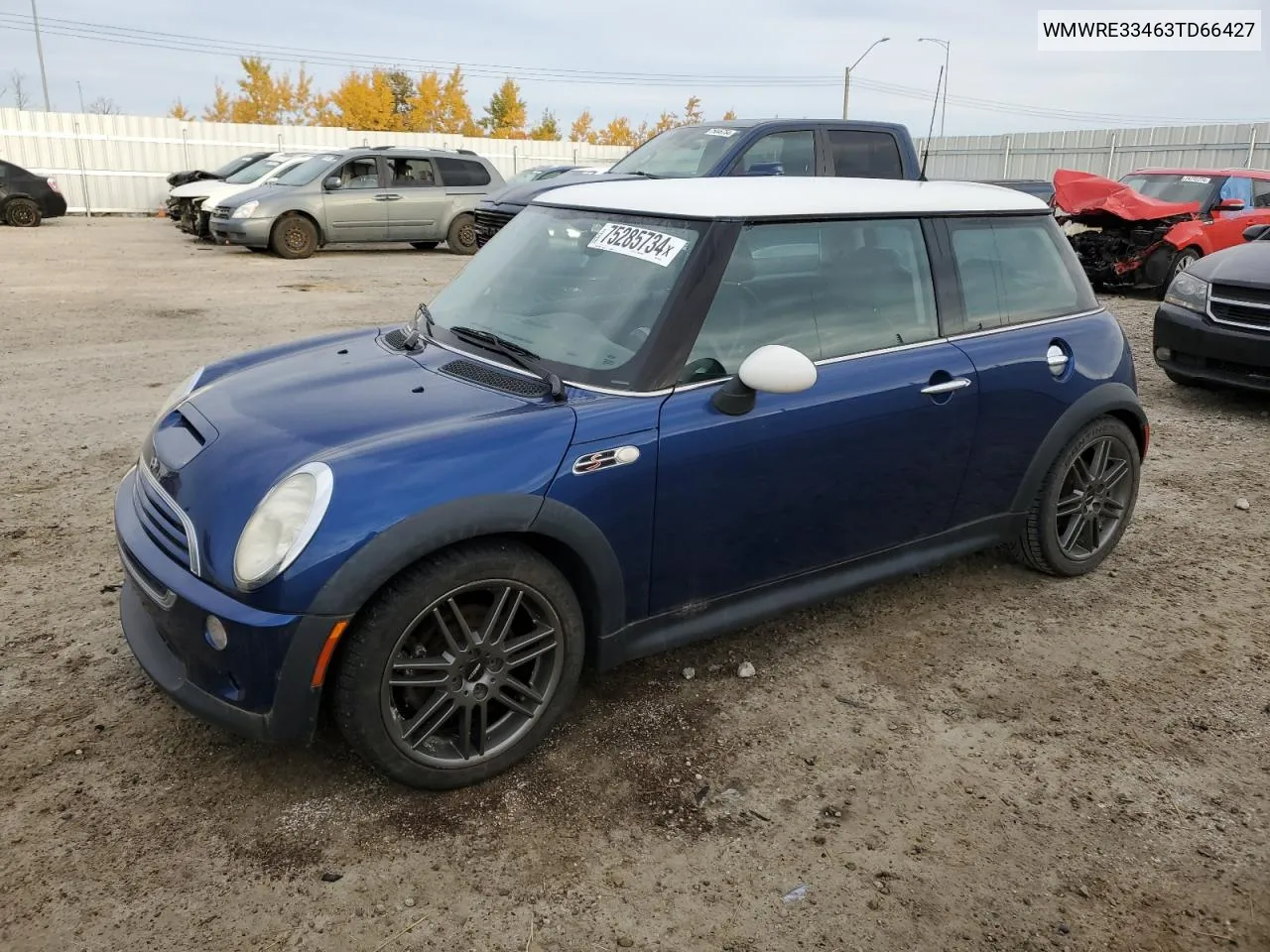 2003 Mini Cooper S VIN: WMWRE33463TD66427 Lot: 75285734