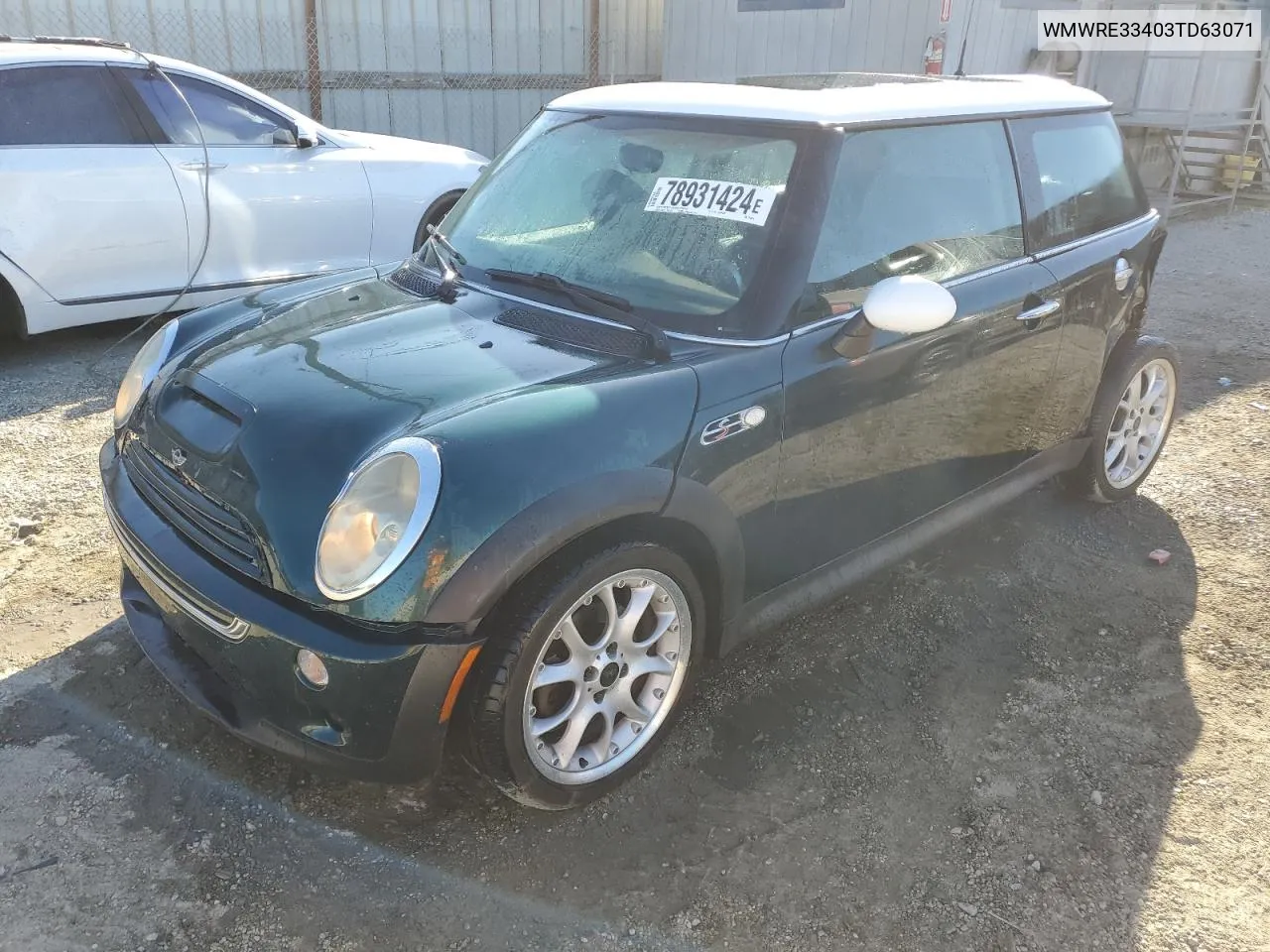 2003 Mini Cooper S VIN: WMWRE33403TD63071 Lot: 78931424