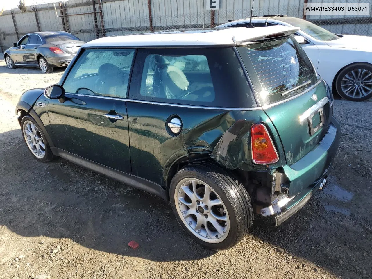 2003 Mini Cooper S VIN: WMWRE33403TD63071 Lot: 78931424