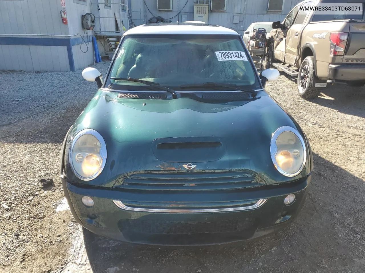 2003 Mini Cooper S VIN: WMWRE33403TD63071 Lot: 78931424