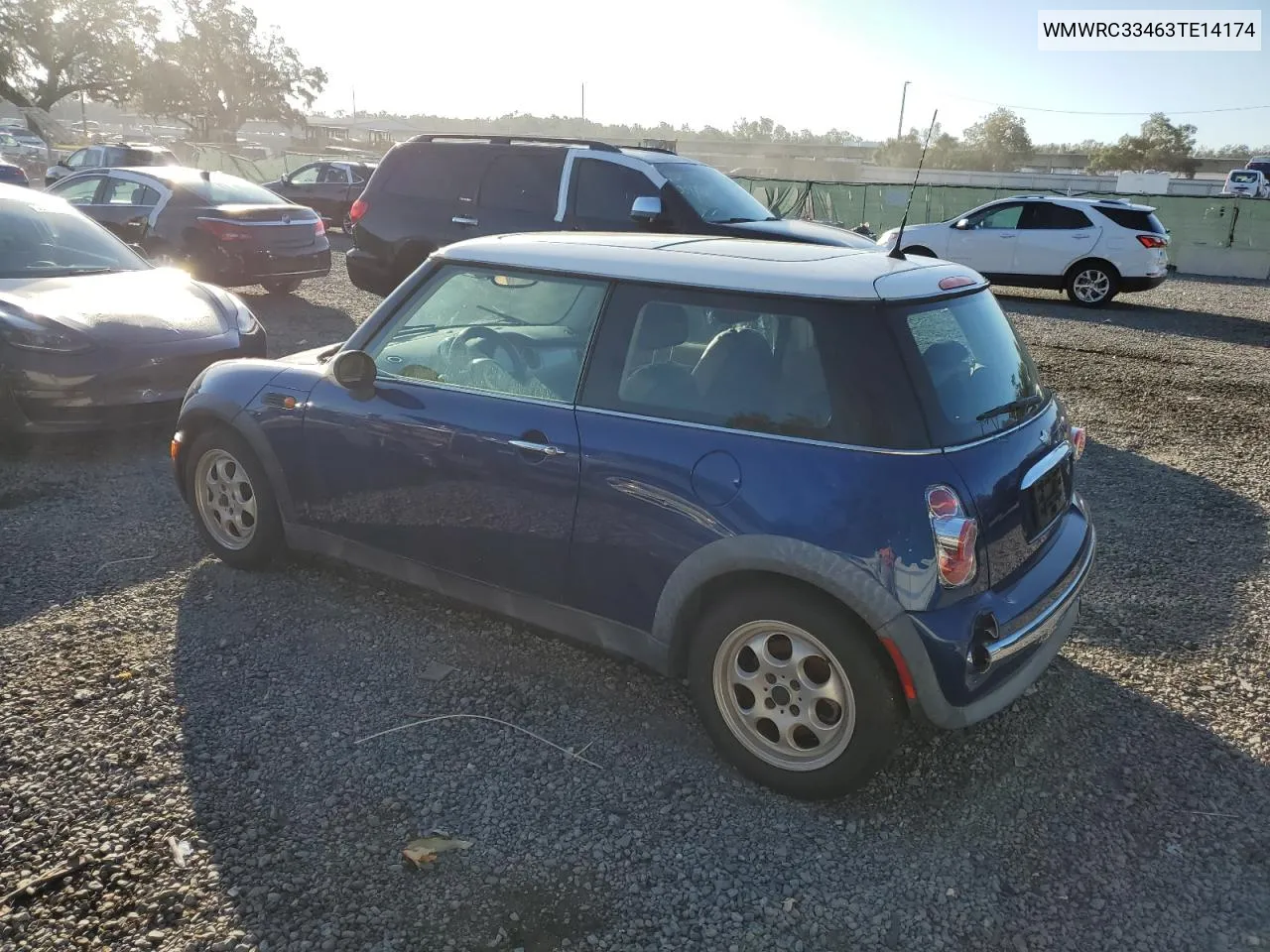 2003 Mini Cooper VIN: WMWRC33463TE14174 Lot: 80637004