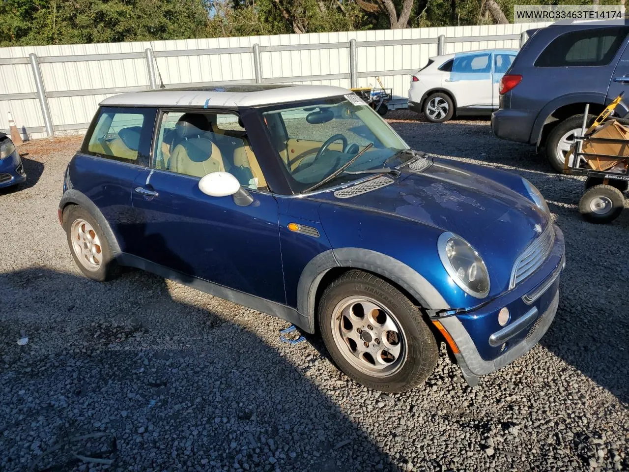 2003 Mini Cooper VIN: WMWRC33463TE14174 Lot: 80637004