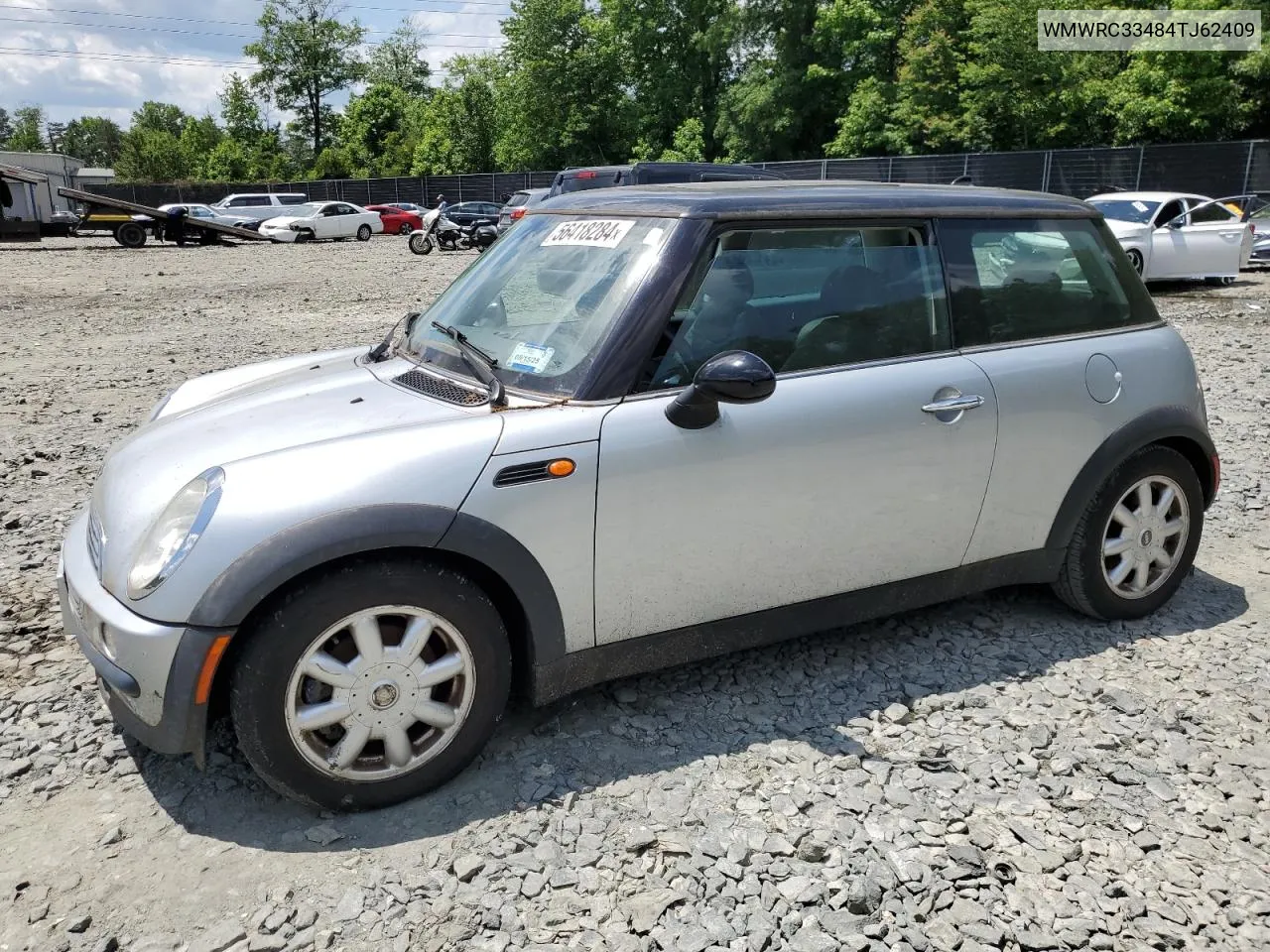 2004 Mini Cooper VIN: WMWRC33484TJ62409 Lot: 56418284