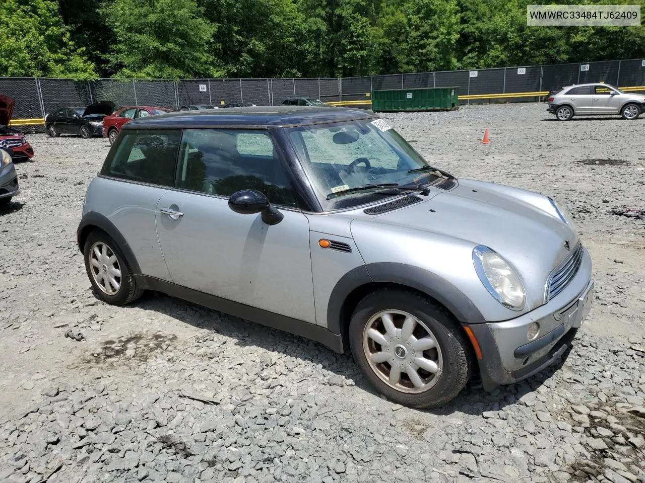 2004 Mini Cooper VIN: WMWRC33484TJ62409 Lot: 56418284