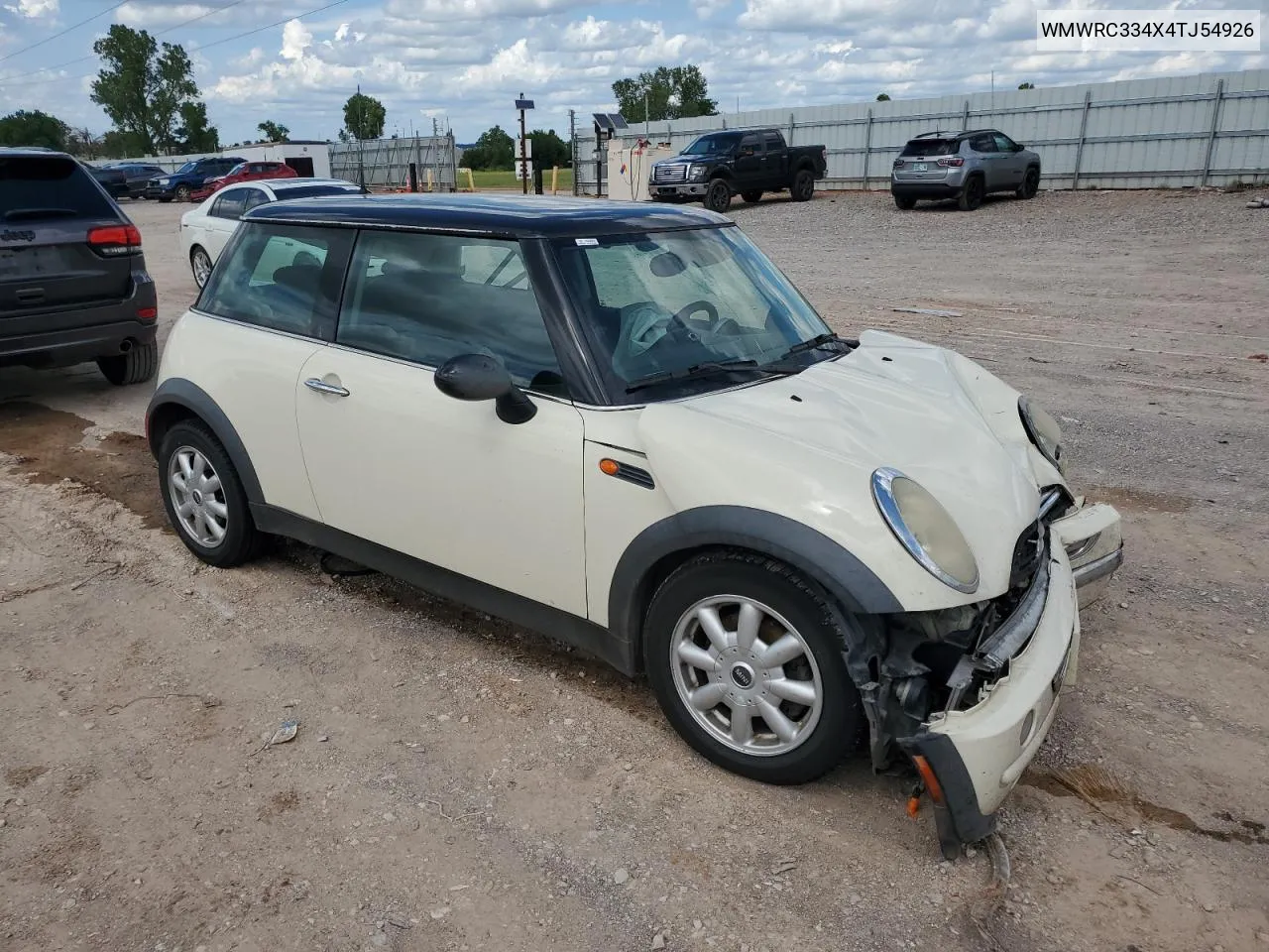 2004 Mini Cooper VIN: WMWRC334X4TJ54926 Lot: 61841314