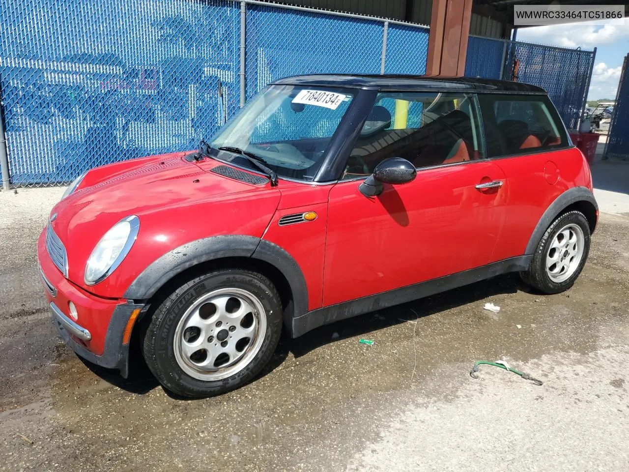 2004 Mini Cooper VIN: WMWRC33464TC51866 Lot: 71840134