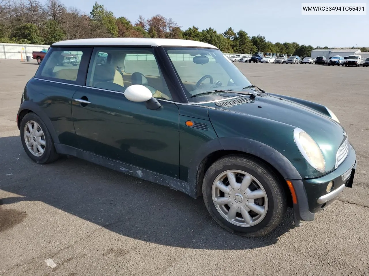 2004 Mini Cooper VIN: WMWRC33494TC55491 Lot: 72194654