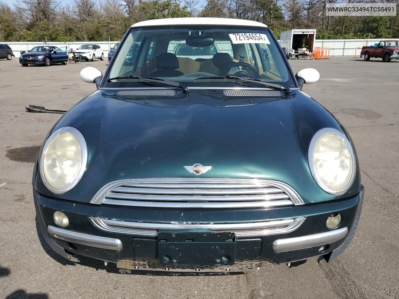 2004 Mini Cooper VIN: WMWRC33494TC55491 Lot: 72194654