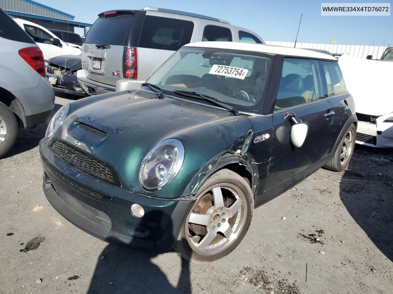 2004 Mini Cooper S VIN: WMWRE334X4TD76072 Lot: 72753754