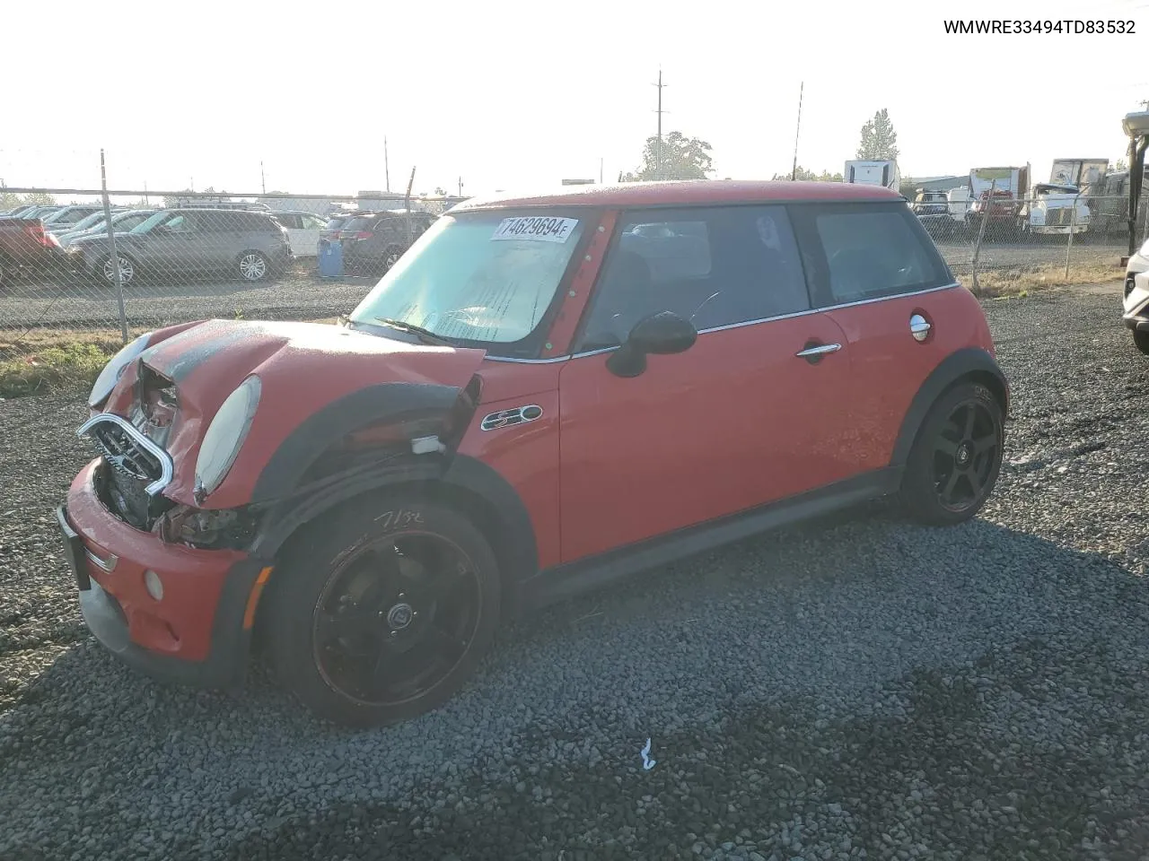 2004 Mini Cooper S VIN: WMWRE33494TD83532 Lot: 74629694