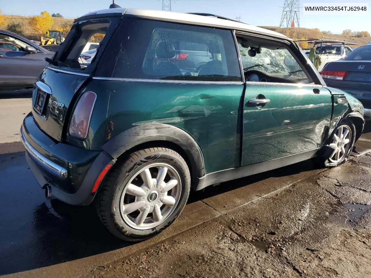 2004 Mini Cooper VIN: WMWRC33454TJ62948 Lot: 76390294