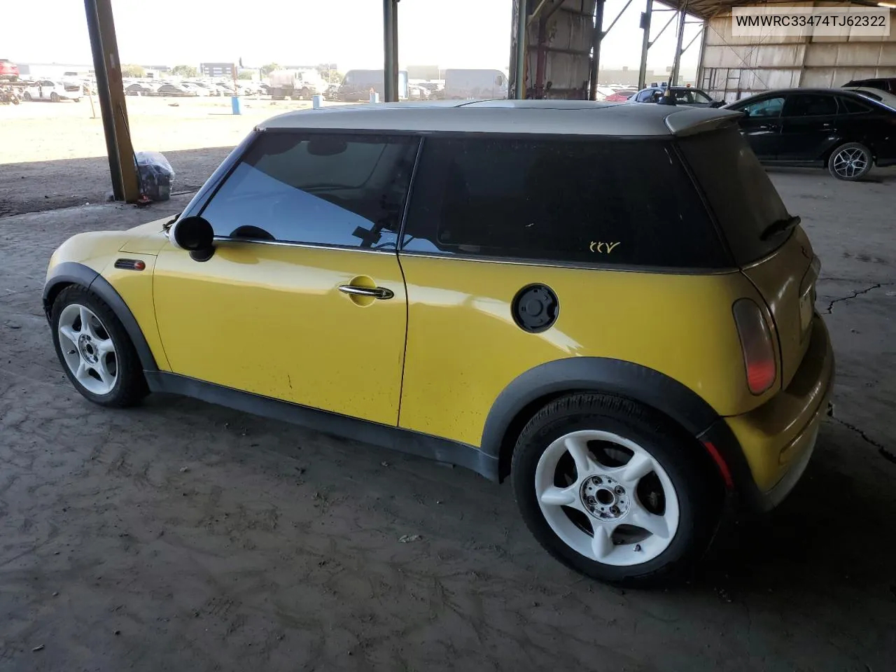 2004 Mini Cooper VIN: WMWRC33474TJ62322 Lot: 76654914