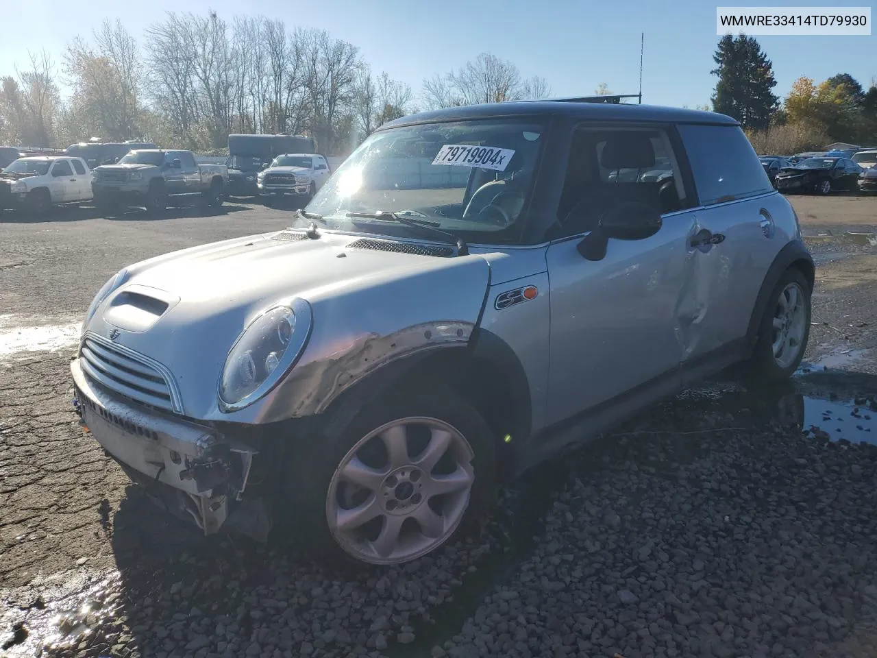 2004 Mini Cooper S VIN: WMWRE33414TD79930 Lot: 79719904