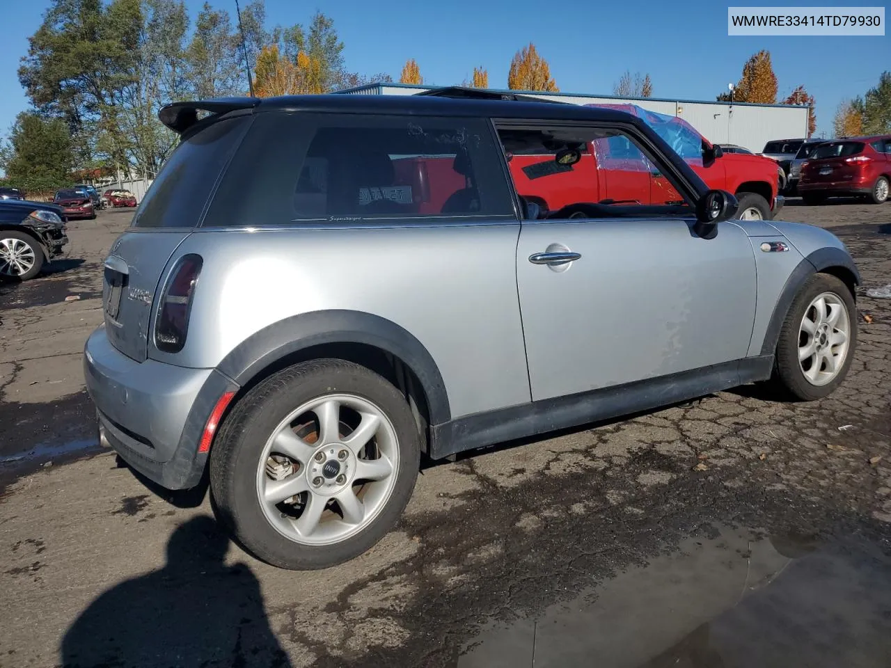 2004 Mini Cooper S VIN: WMWRE33414TD79930 Lot: 79719904