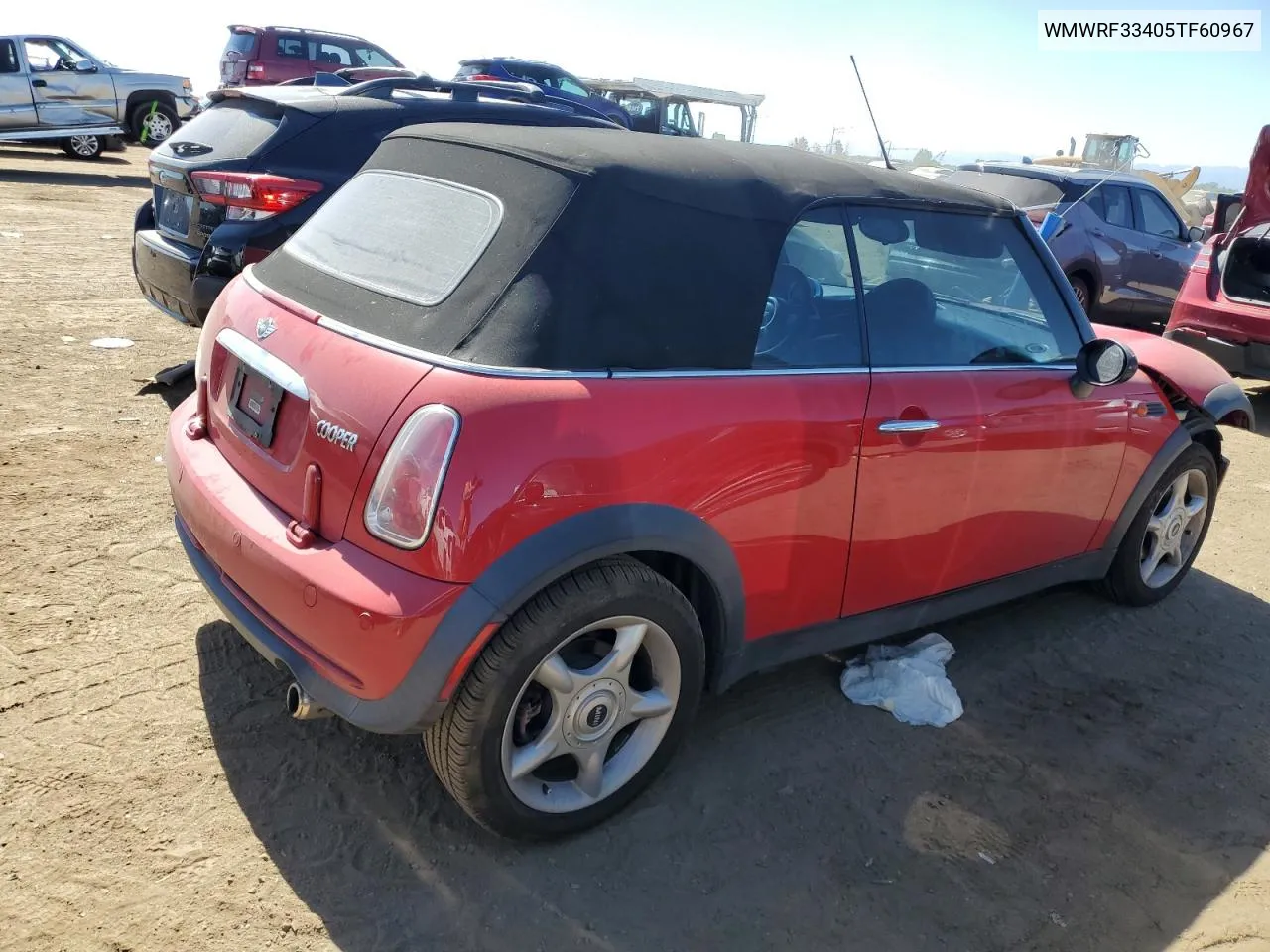 2005 Mini Cooper VIN: WMWRF33405TF60967 Lot: 71851964