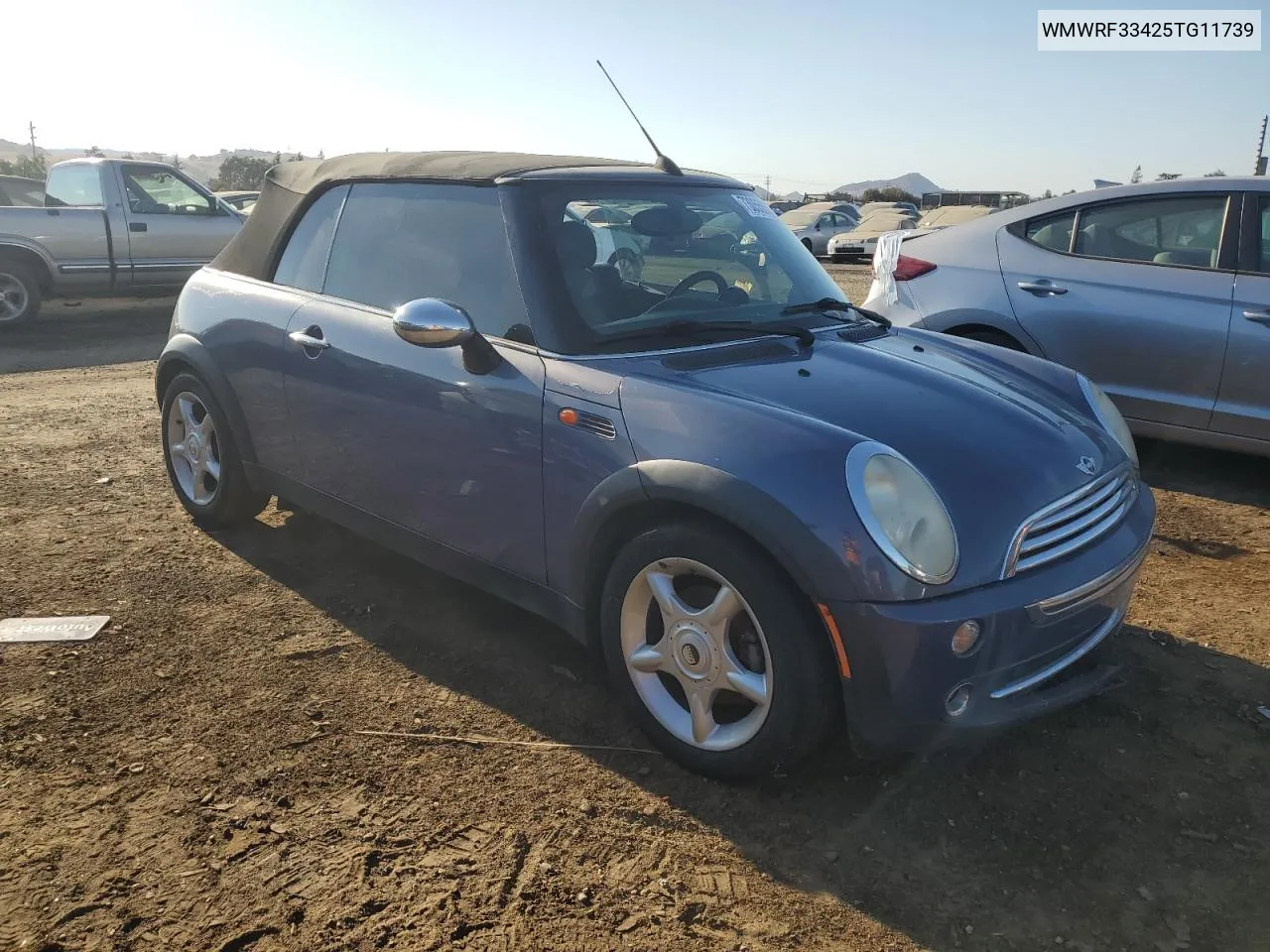 2005 Mini Cooper VIN: WMWRF33425TG11739 Lot: 73055054