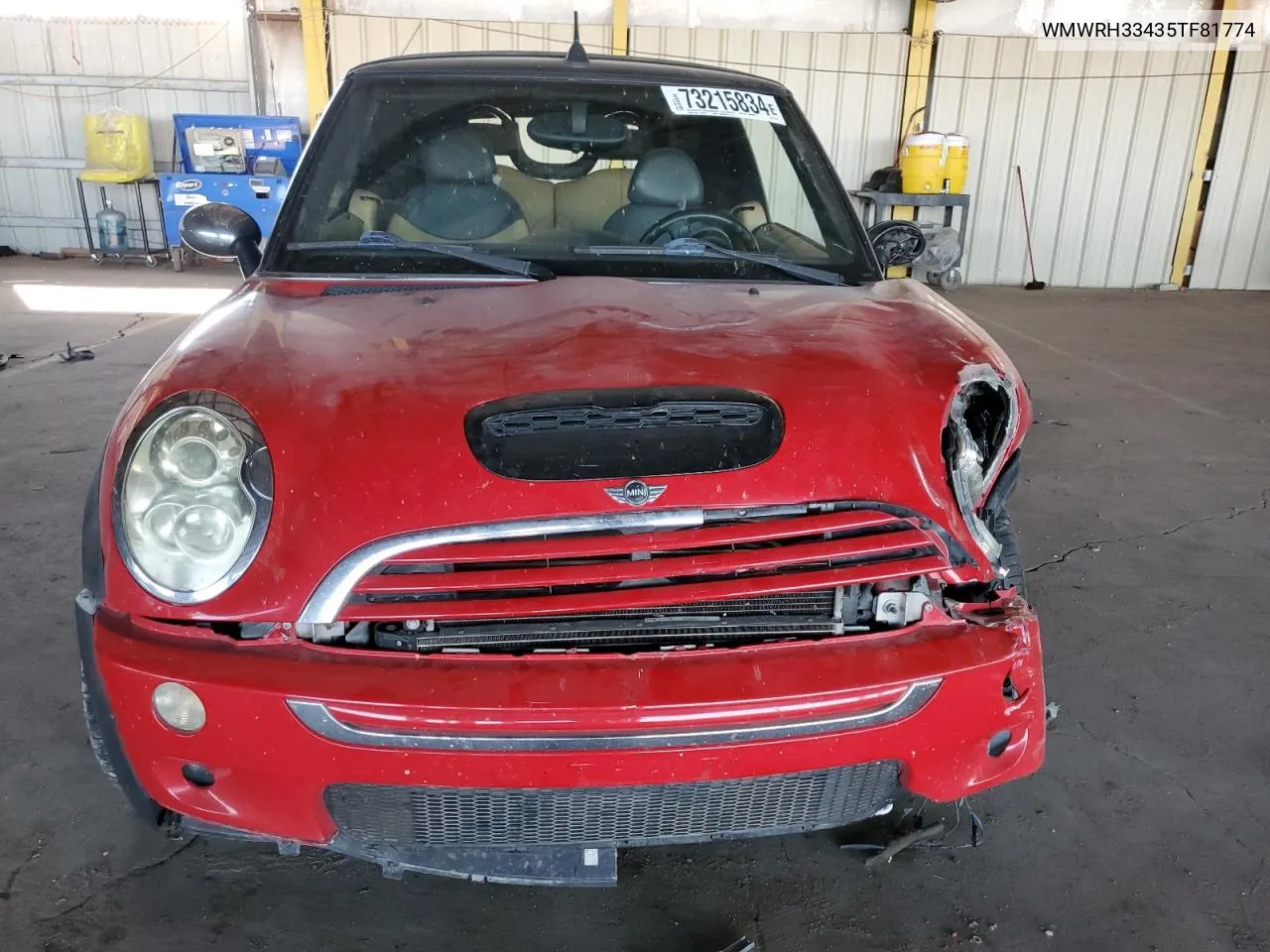 2005 Mini Cooper S VIN: WMWRH33435TF81774 Lot: 73215834