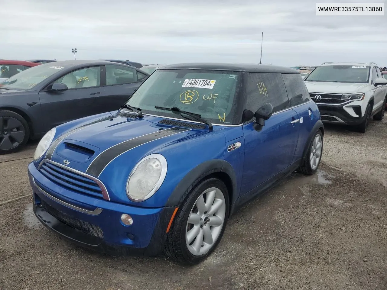 2005 Mini Cooper S VIN: WMWRE33575TL13860 Lot: 74361704